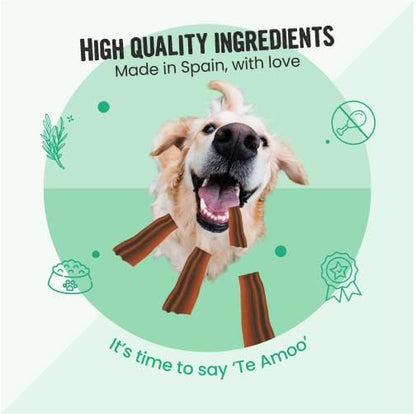 Bark Out Loud by Vivaldis - Veggie Bacon - Veg/Vegan Spanish Treats| Low Fat, High Protein Treats | with Antioxidants for Dogs 100g