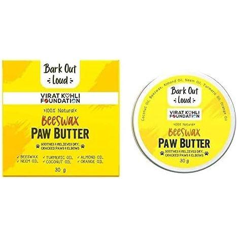 Bark Out Loud by Vivaldis -Natural Beeswax Paw Butter - Moisturizer Infused with Natural Oils for Dogs & Cats - Soothes & Reliefs Dry Cracked, Paws & Elbows – 30gms