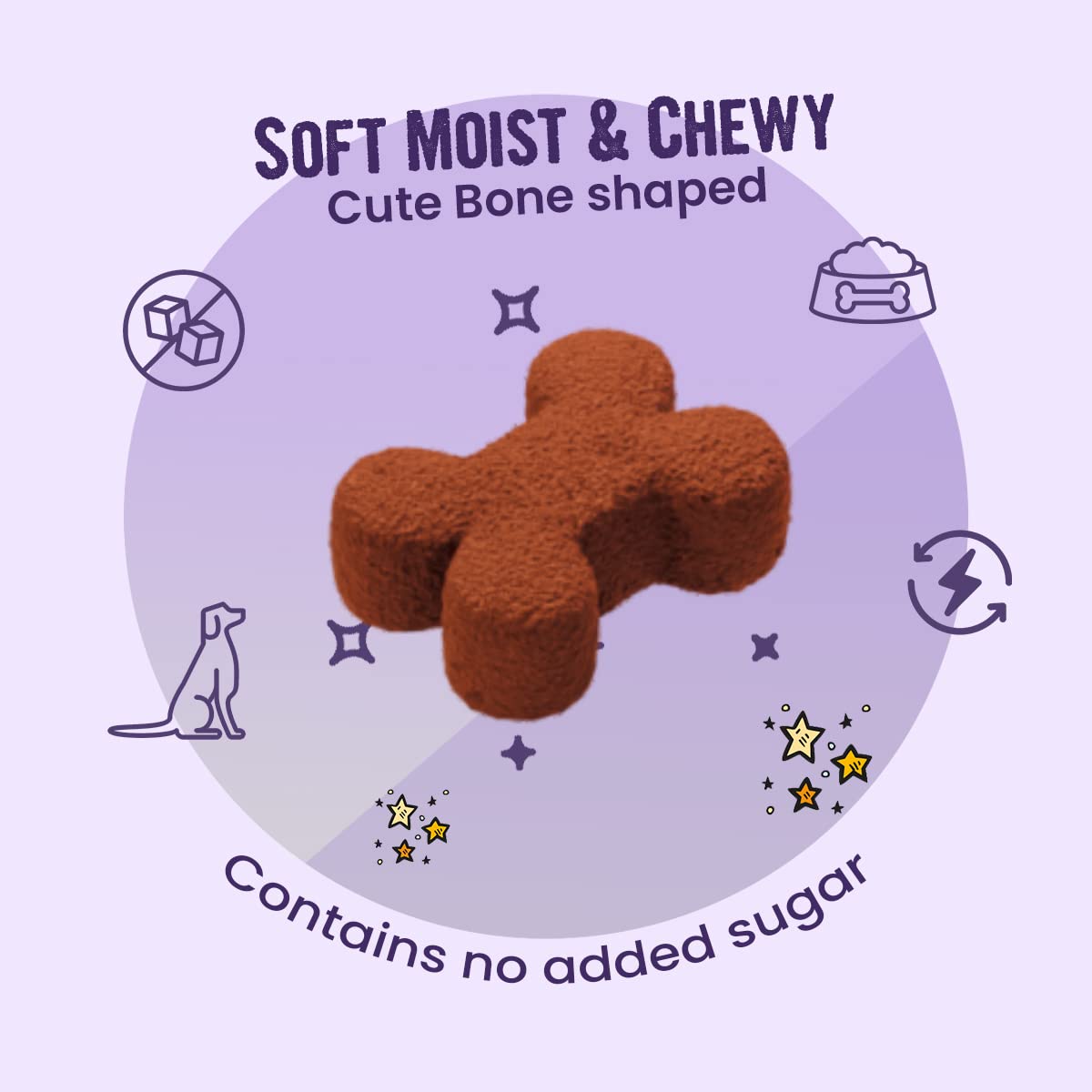 BARK OUT LOUD All Life Stages Coatiez Soft Chews Dog Granule Treats For Shiny Skin And Coat-Enriched With Omega Fatty Acids, Prebiotics, And Rich In Chicken Protein-100Gm