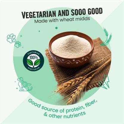 Bark Out Loud by Vivaldis - Veggie Bacon - Veg/Vegan Spanish Treats| Low Fat, High Protein Treats | with Antioxidants for Dogs 100g