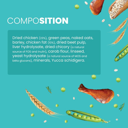 Bark Out Loud by Vivaldis - Chicken & Ancient Grains, Adult Dry Dog Food Rich in Protein, Antioxidants Fibre, Prebiotics & Herbs for 8kg+ Medium & Large Dogs - (Pack of 2 kg)