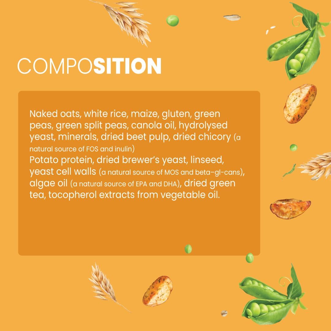 BARK OUT LOUD By Vivaldis-Naked Oats & Veggies, Veg Dry Adult Dog Food For All Breeds 9Kgs+, Rich In Plant Protein, Prebiotics & Probiotics, Vitamins & Fibre, 2Kg