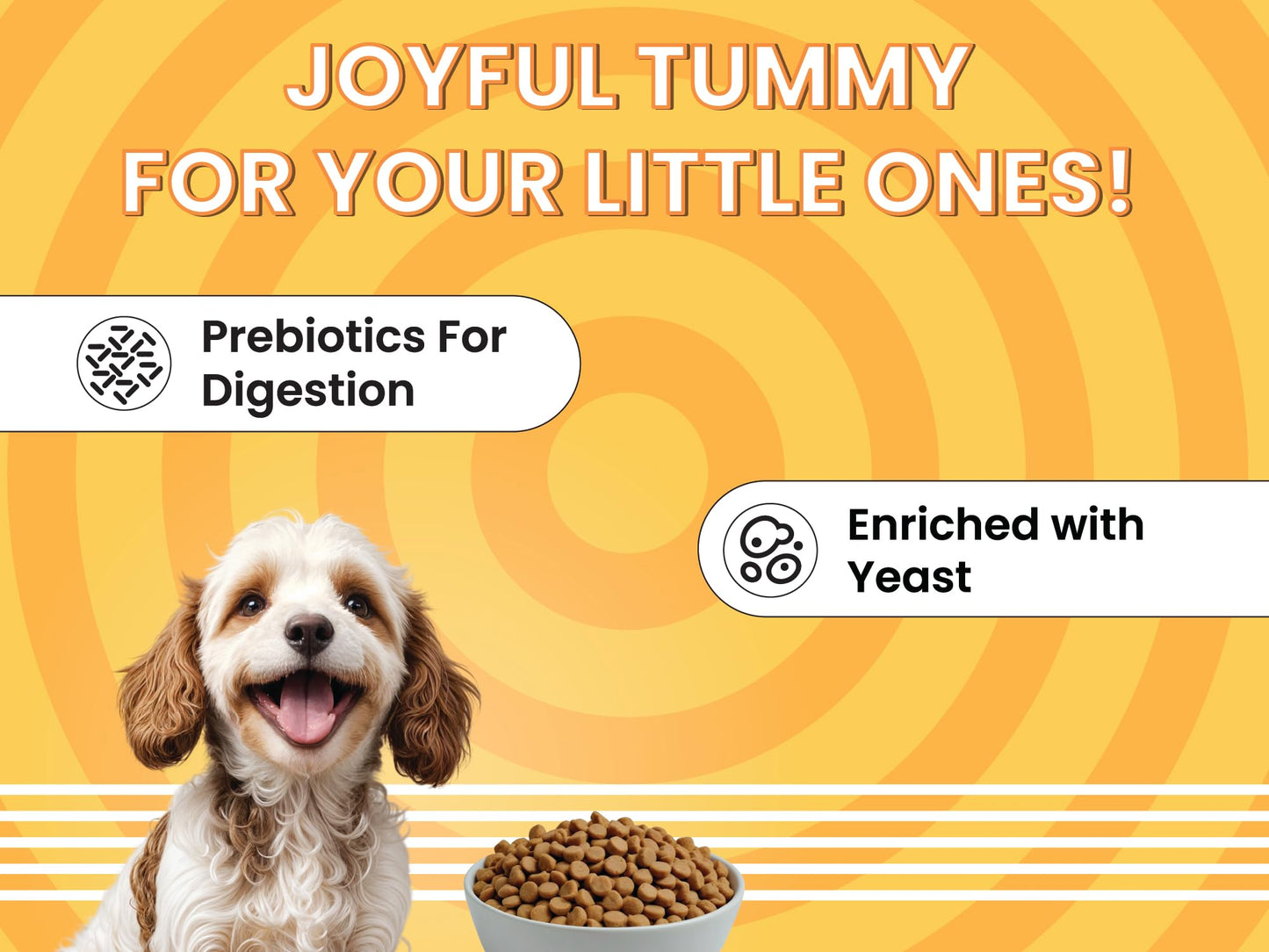 BARK OUT LOUD ESSENTIALS ,Vivaldis - Adult Dry Dog Food, Tailored Nutrition for Mini & Small Breeds, Chicken & Egg Prebiotics, Fish Oil for Immunity (3kg)