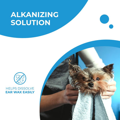 Vivaldis Clearify -Tris EDTA - Ear Cleansing Solution for Dogs and Cats, Effective and Gentle Ear Cleaner for Pets to Remove Dirt and Wax (100 ml, Pack of 1)