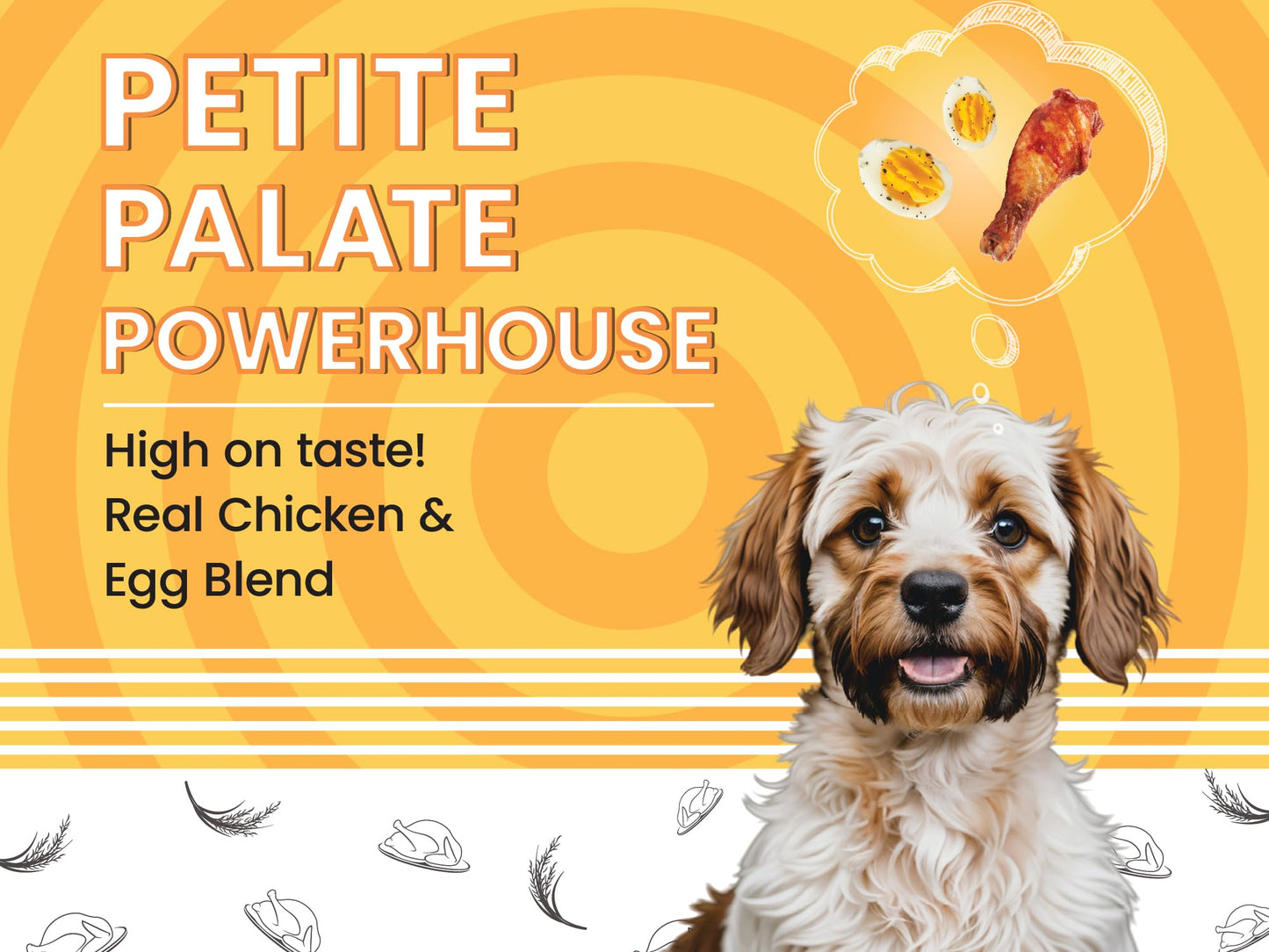 BARK OUT LOUD ESSENTIALS ,Vivaldis - Adult Dry Dog Food, Tailored Nutrition for Mini & Small Breeds, Chicken & Egg Prebiotics, Fish Oil for Immunity (3kg)