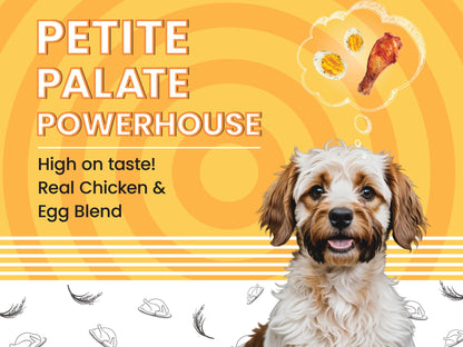 BARK OUT LOUD ESSENTIALS ,Vivaldis - Adult Dry Dog Food, Tailored Nutrition for Mini & Small Breeds, Chicken & Egg Prebiotics, Fish Oil for Immunity (3kg)