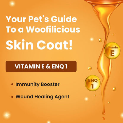 Bark Out Loud by Vivaldis, Skin & Coat Sardine Oil - for Healthy Skin, a Glowing Coat & Boosted Immunity, with Omega 3 & 6, Biotin & Zinc (Dogs & Cats) 200ml