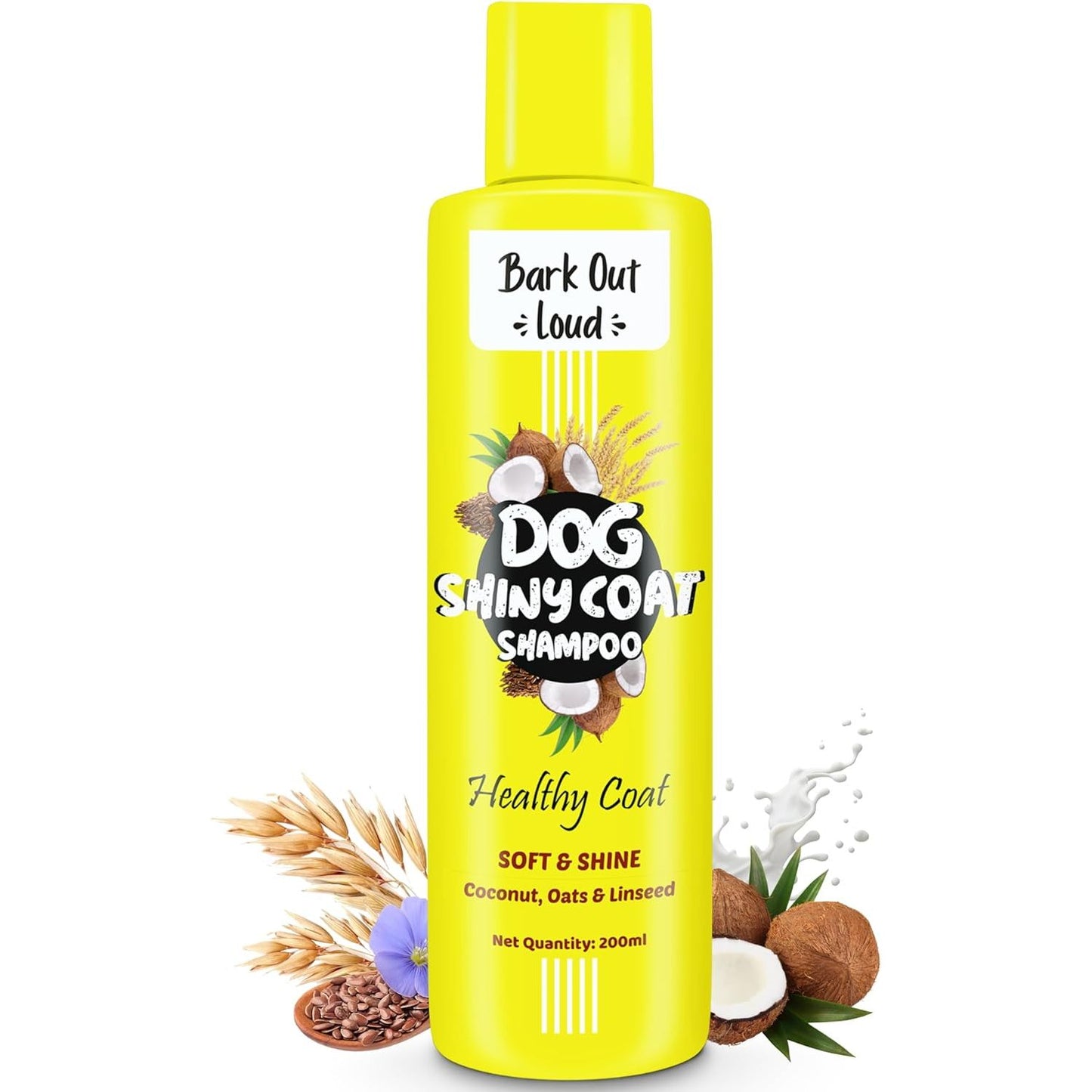 Bark Out Loud by Vivaldis - Shiny Coat Dog Shampoo for Radiant Fur (200ml)