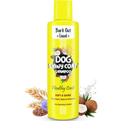 Bark Out Loud by Vivaldis - Shiny Coat Dog Shampoo for Radiant Fur (200ml)