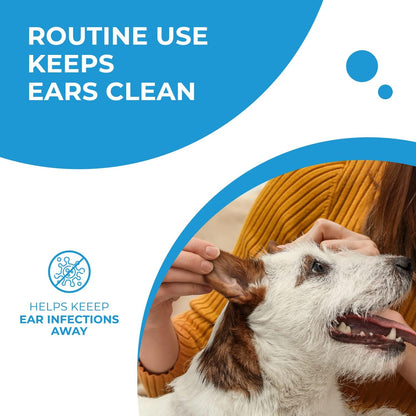 Vivaldis Clearify -Tris EDTA - Ear Cleansing Solution for Dogs and Cats, Effective and Gentle Ear Cleaner for Pets to Remove Dirt and Wax (100 ml, Pack of 1)