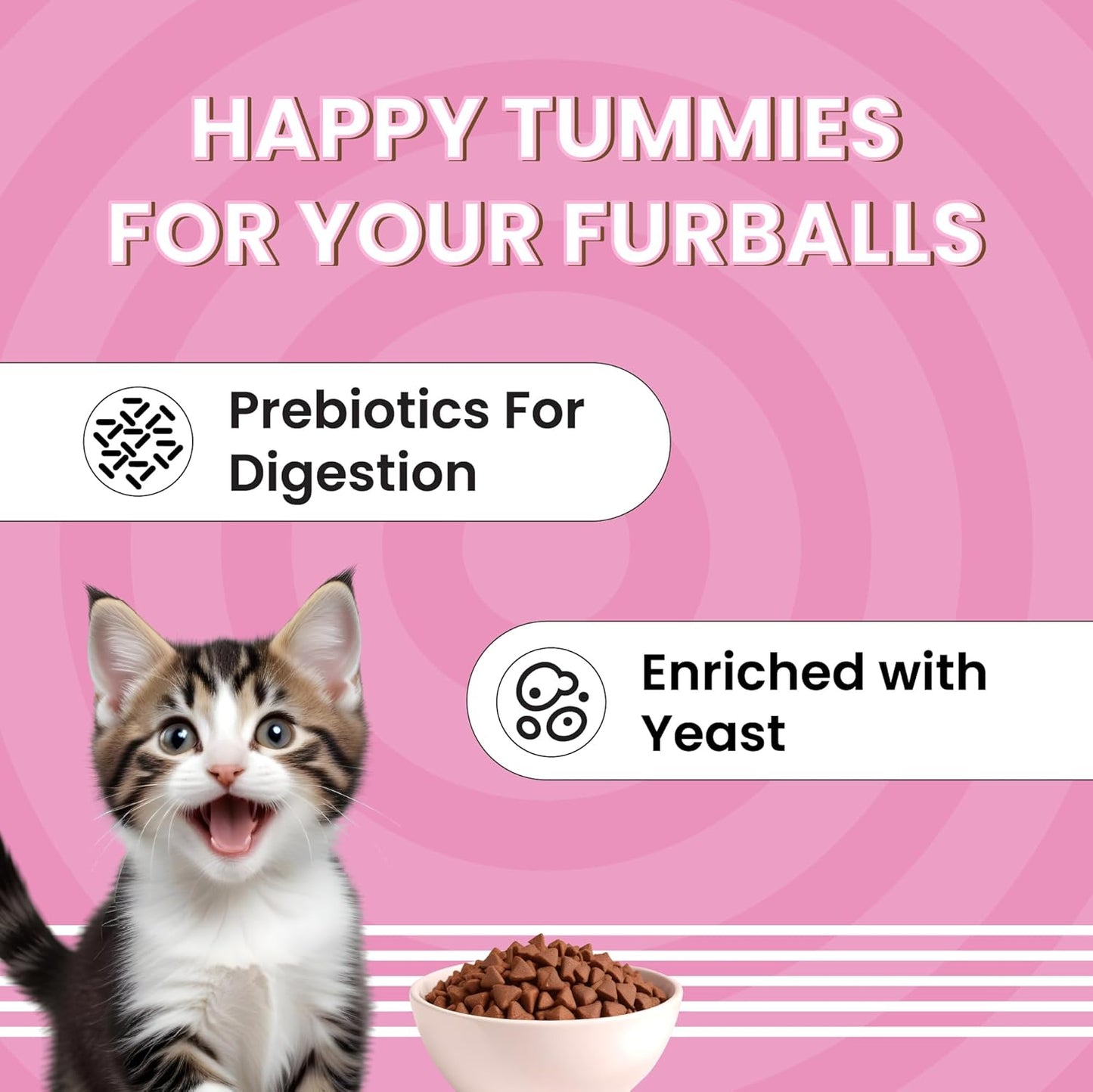 Essentials by Bark Out Loud - Dry Kitten Food, Tailored Nutrition for Kittens, Fish & Chicken Kibbles with Added Taurine (2kg)