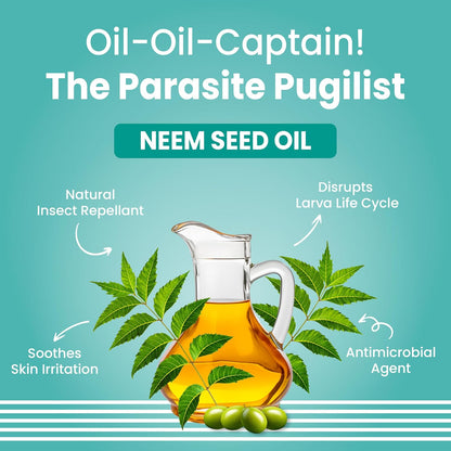 Bark Out Loud by Vivaldis - Tick & flea Shampoo for Dogs & Cats, with Neem & Citronella, kills and repels parasites, itch-relief formula shampoo for cats & dogs - 200ml
