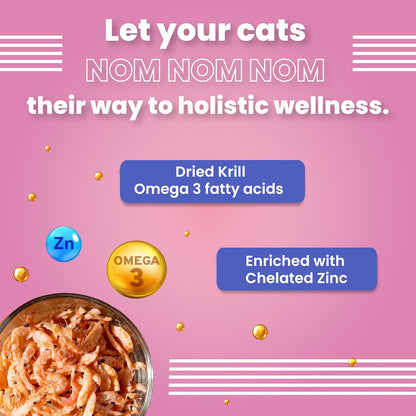 BARK Out Loud by Vivaldis - Cat Pillows for Sensitive Gut Chicken Treats | Dried Krill, Prebiotics, Taurine, Vitamin E 100G, Adult