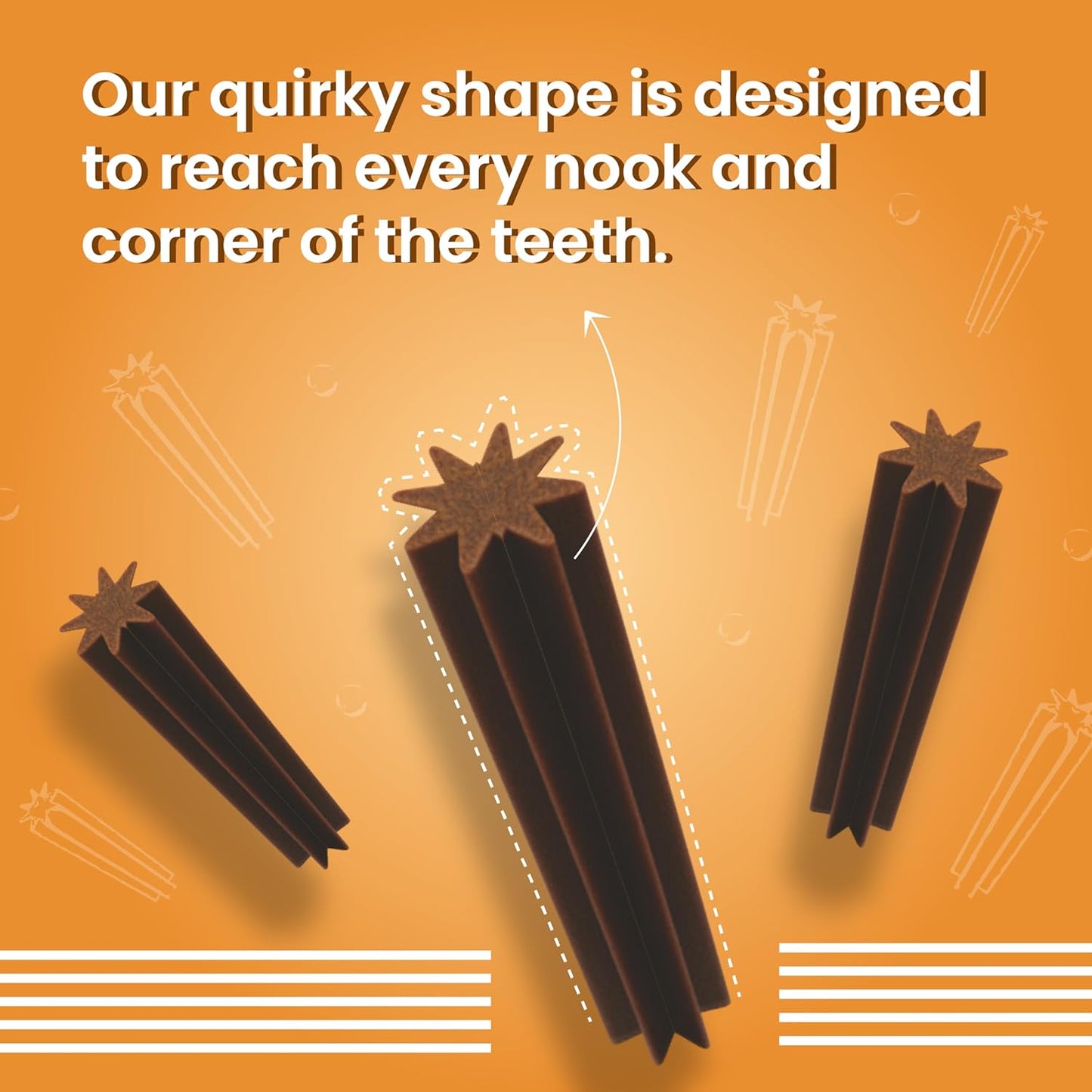 Bark Out Loud by Vivaldis - Dental Sticks Sugar Free Adult Dog Treats Controls Plaque Tartar & Odourfor Dog Oral Care Chicken Dog Treats 110 GMS