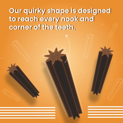 Bark Out Loud by Vivaldis - Dental Sticks Sugar Free Adult Dog Treats Controls Plaque Tartar & Odourfor Dog Oral Care Chicken Dog Treats 110 GMS