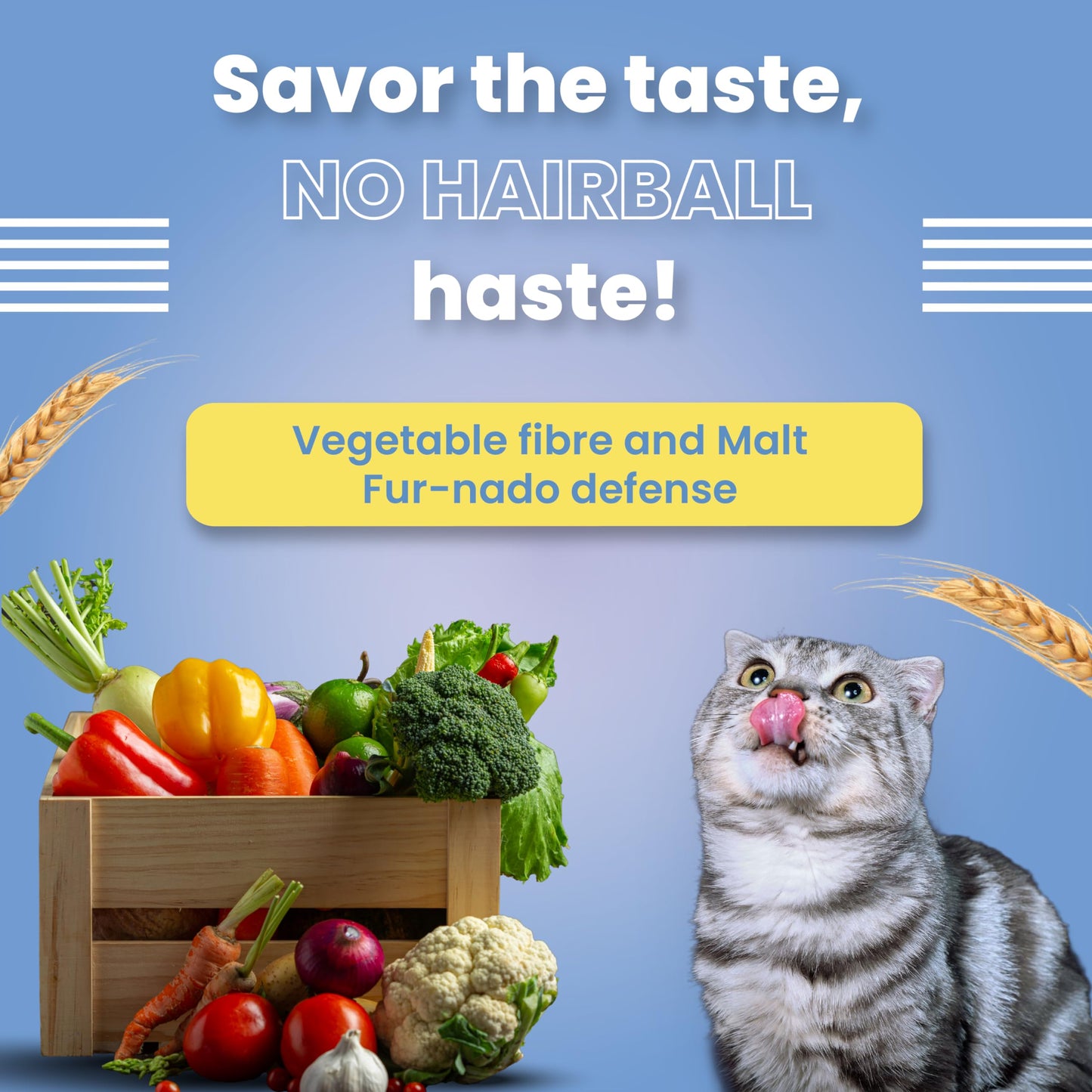 Bark Out Loud by Vivaldis - Cat Pillow Treats |Hairball Control | Added Taurine, Vitamin E for Cats 100g